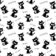 Tkanina 39089 | ZWARIOWANE KOTY / crazy cats