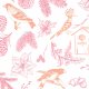 Tkanina 39227 | ZIMOWE PTAKI - RÓZOWE / WINTER BIRDS - PINK 