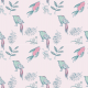 Tkanina 4042 | Ptaki na różowym