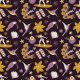 Tkanina 39708 | Holiday in Hawaii with birds flowers girl