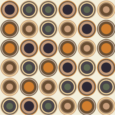 39884 | Colorful cirlces on beige in earth tones