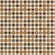 Fabric 39884 | Colorful cirlces on beige in earth tones