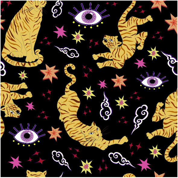 Tkanina 39953 | Tigers