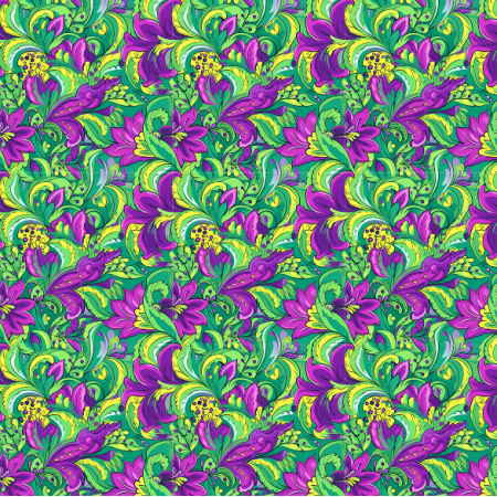 Fabric 40011 | green and purple swashes small