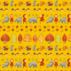 Fabric 40158 | czerwony Kapturek wzór pasowy
