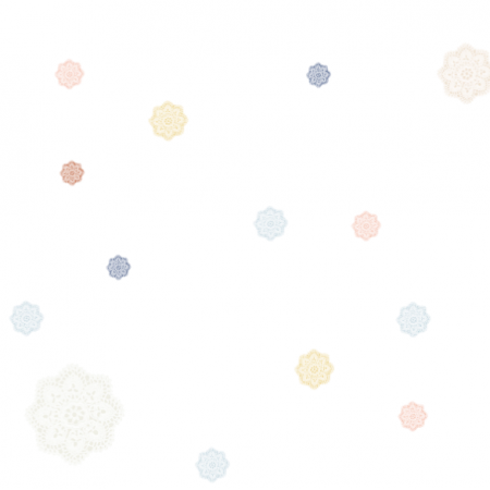 Fabric 40253 | kolory kropki koronka