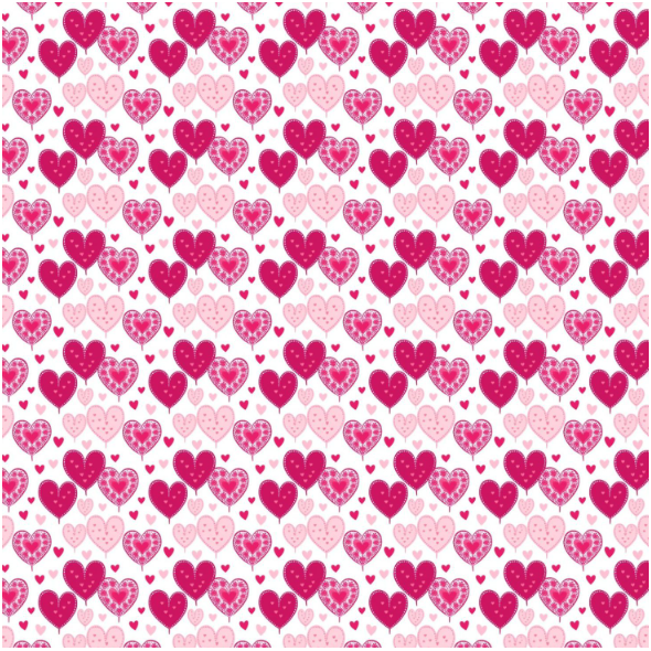 Fabric 40338 | Pink hearts