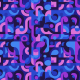 Tkanina 40558 | geometryczne blue / purple male