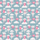Fabric 40678 | Myszki Baletnice na niebieskim tle0
