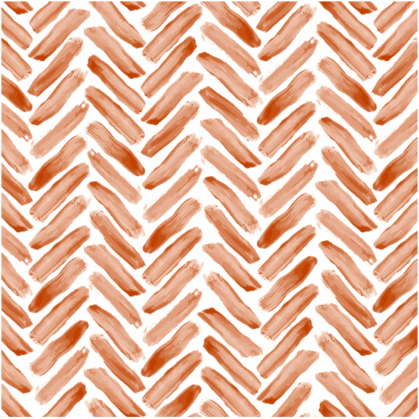 Fabric 40764 | hand drawn herringbone in terracotta red