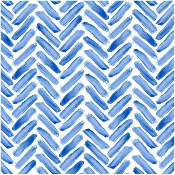 Fabric 40766 | hand drawn herringbone in cobalt blue