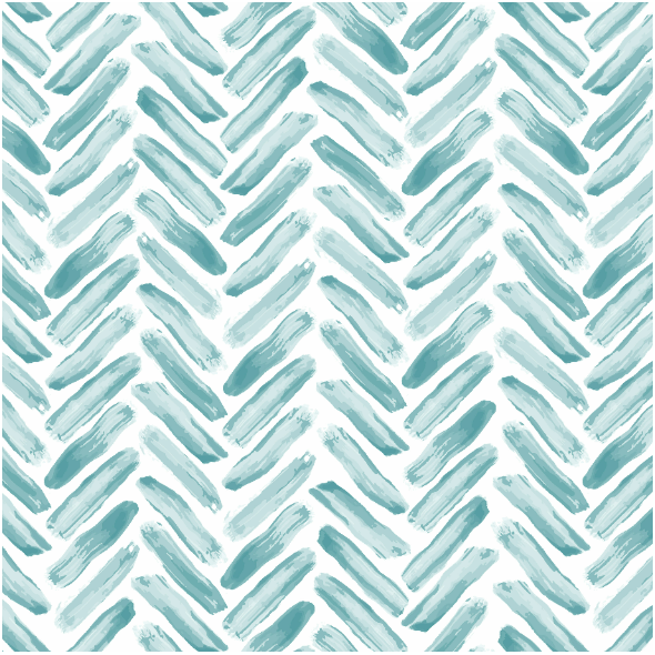 Tkanina 40770 | hand drawn herringbone in teal blue