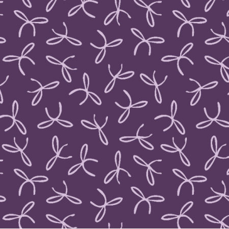 Tkanina 40781 | lilac bows on dark violet