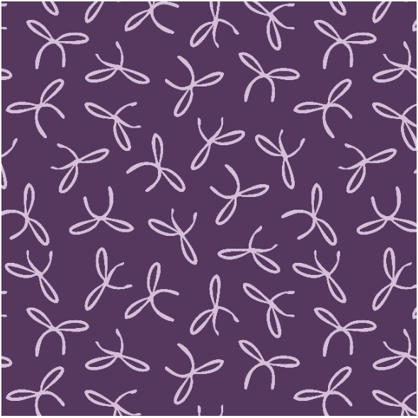 Fabric 40781 | lilac bows on dark violet