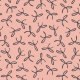 Fabric 40784 | black bows on peach fuzz pink