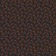 Tkanina 40786 | orange bows on black