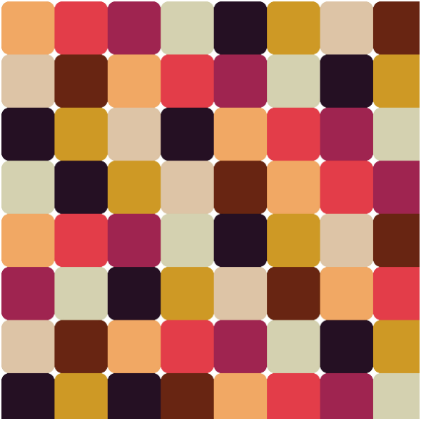 Fabric 40795 | colorful checkerboard