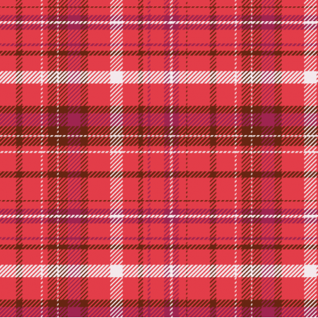 Tkanina 40798 | bright red checkered plaid