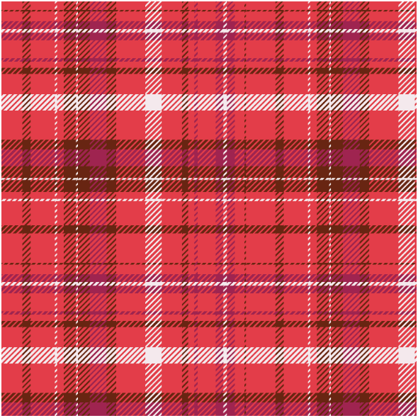 Tkanina 40798 | bright red checkered plaid