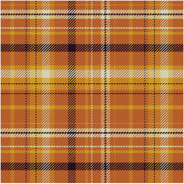 Fabric 40799 | bright yellow-brown checkered plaid