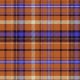 Fabric 40800 | bright brown-blue checkered plaid