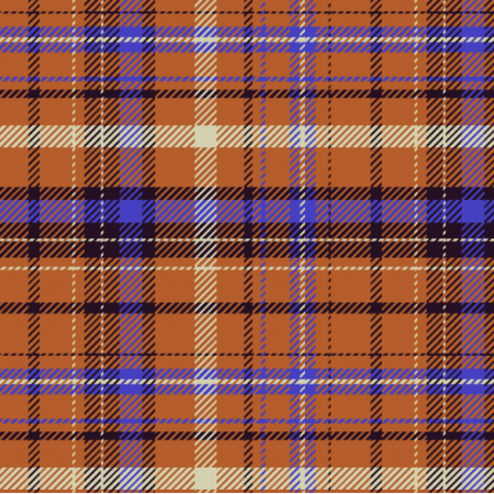 Fabric 40800 | bright brown-blue checkered plaid