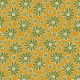 Fabric 40802 | green flowers on yellow