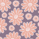 Tkanina 40805 | pink flowers on smokey violet