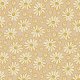 Fabric 40807 | white flowers with yellow on beige