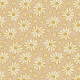 Tkanina 40807 | white flowers with yellow on beige