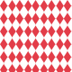 Fabric 40808 | harlequin rhombus in red on white