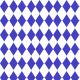 Fabric 40809 | harlequin in blue on white