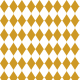 Tkanina 40811 | harlequin in golden yellow on white