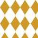 Fabric 40811 | harlequin in golden yellow on white