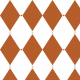 Fabric 40813 | harlequin in brown on white