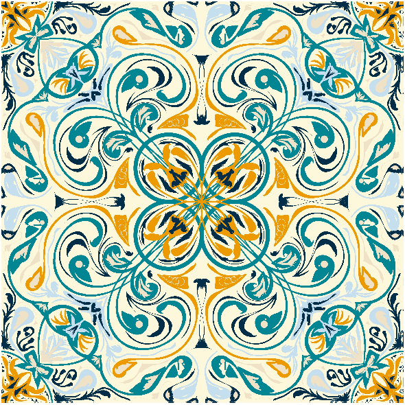 Tkanina 40832 | AZULEJOS PORTUGUASES 007