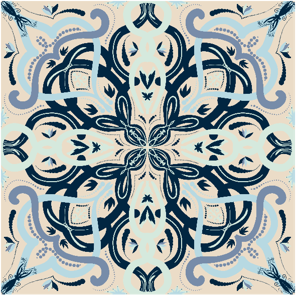 Tkanina 40853 | AZULEJOS PORTUGUASES 010 C