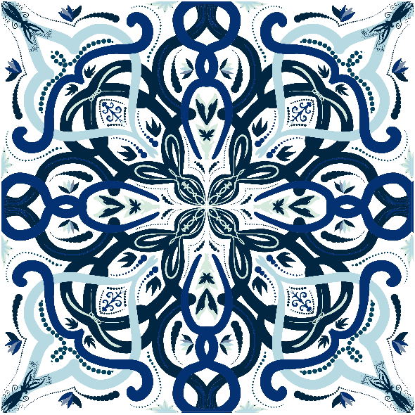 Tkanina 40857 | AZULEJOS PORTUGUASES 011