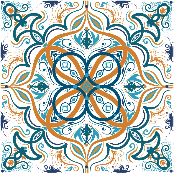 Tkanina 40860 | AZULEJOS PORTUGUASES 008