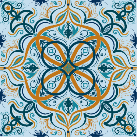 Fabric 40865 | AZULEJOS PORTUGUASES 008 D