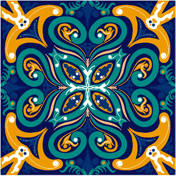 Tkanina 40897 | AZULEJOS PORTUGUASES 012 B