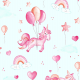 Fabric 41672 | Dreamland of unicorns