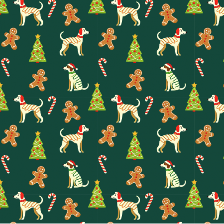 Fabric 41983 | Merry Whippet Christmas 1 small