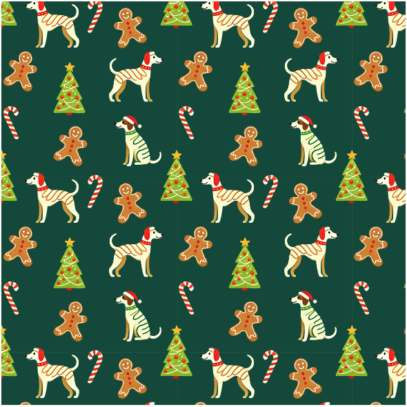 Fabric 41983 | Merry Whippet Christmas 1 small