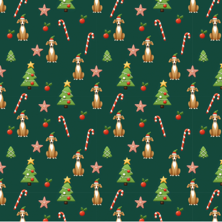 Fabric 41985 | Merry Whippet Christmas 2 small