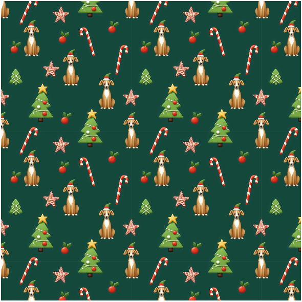 Fabric 41985 | Merry Whippet Christmas 2 small