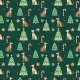 Tkanina 41986 | Merry Whippet Christmas 3 small