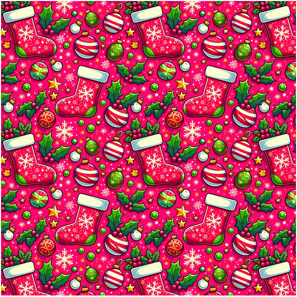 Tkanina 41990 | Swiateczne hot pink small