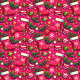 Tkanina 41990 | Swiateczne hot pink small