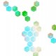 Tkanina 4343 | HEXAGON 005 BLUE